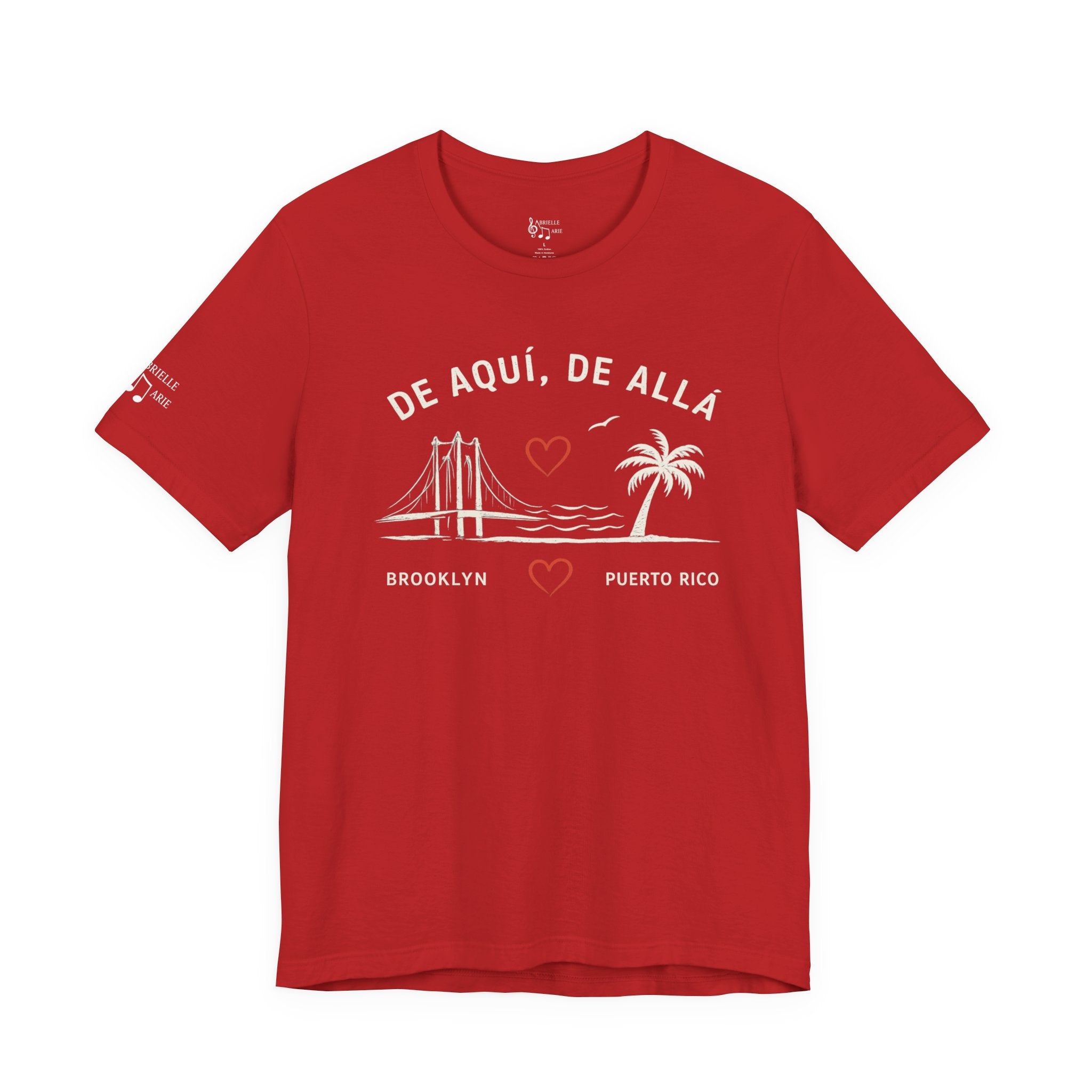 De Aquí, De Allá Tee — Born in Brooklyn Rooted in Puerto Rico T‑Shirt