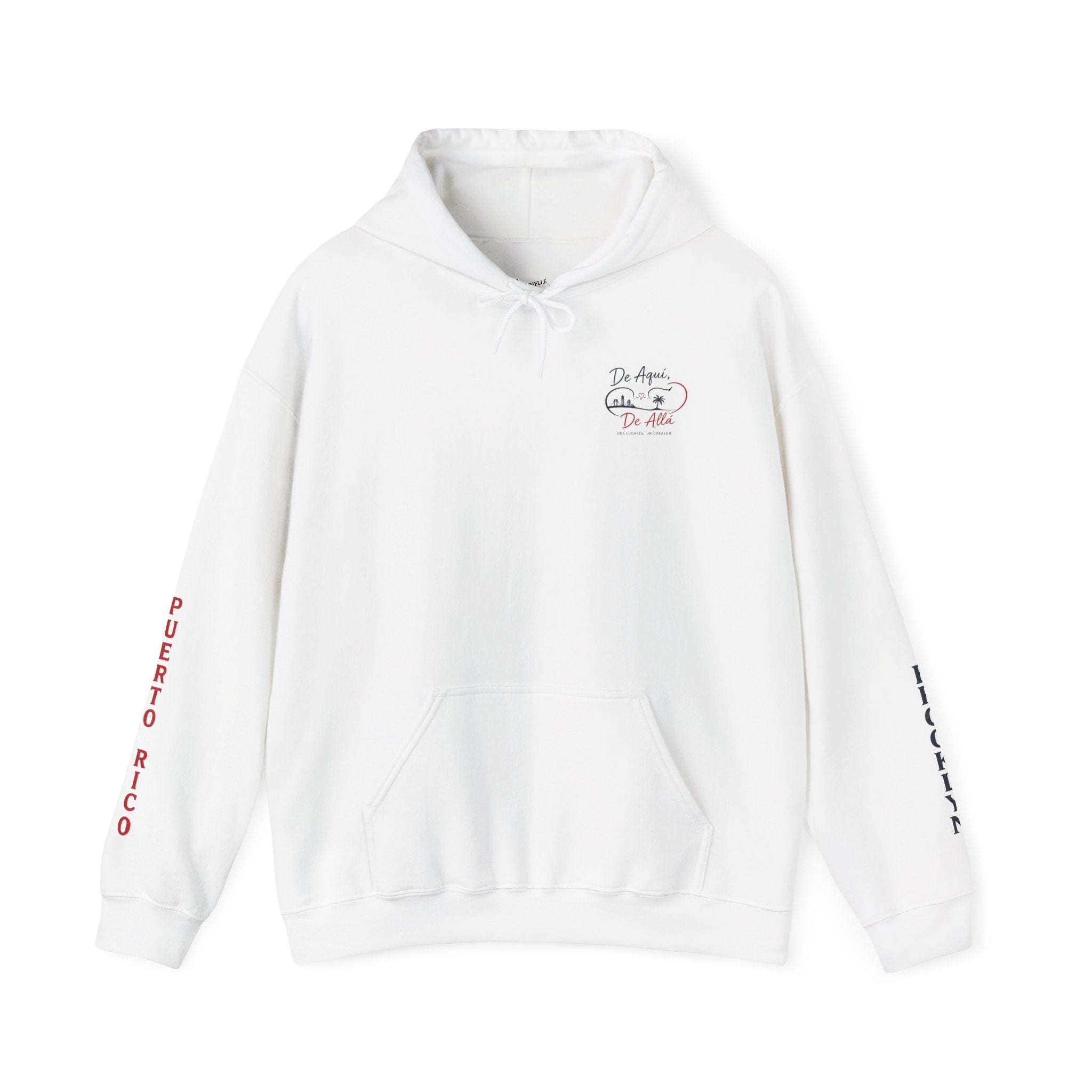 Puerto Rico Brooklyn Script Hoodie — Minimal Travel Vibes Pullover