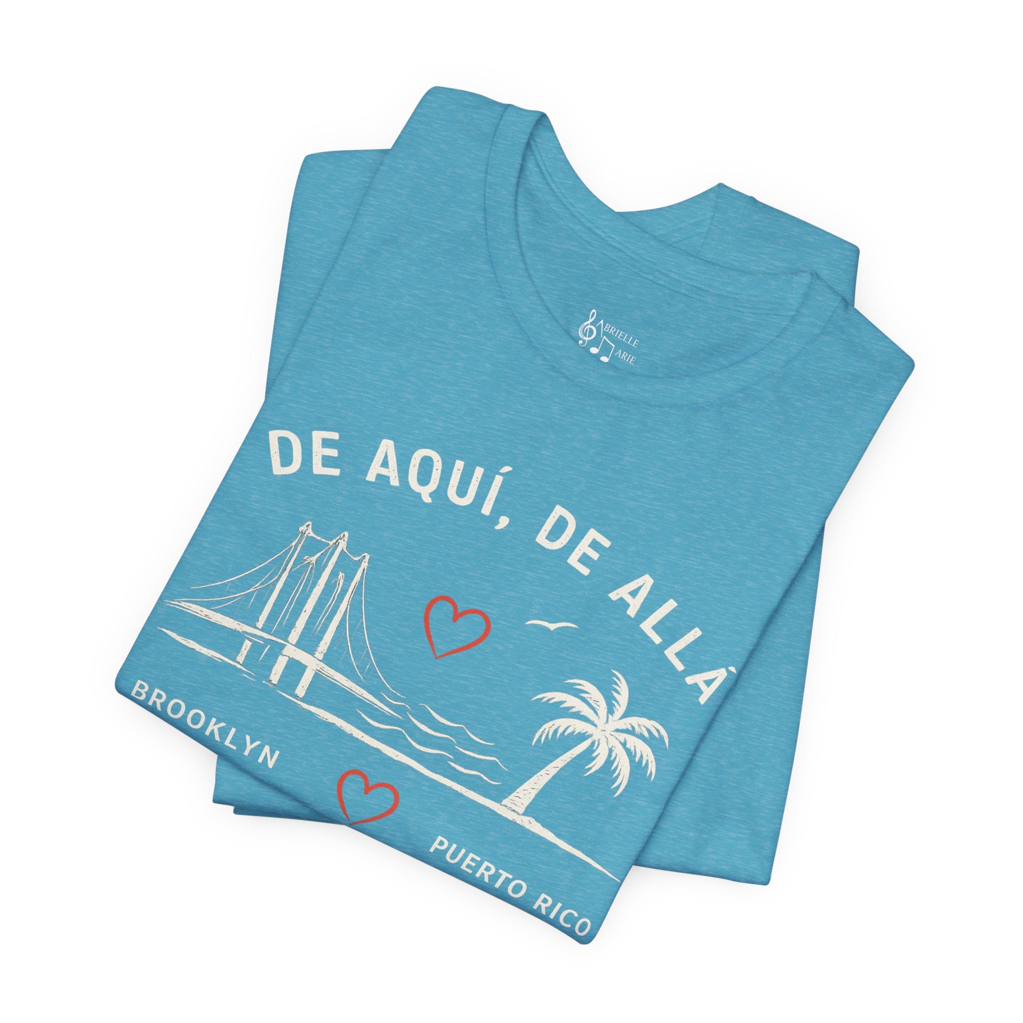 De Aquí, De Allá Tee — Born in Brooklyn Rooted in Puerto Rico T‑Shirt