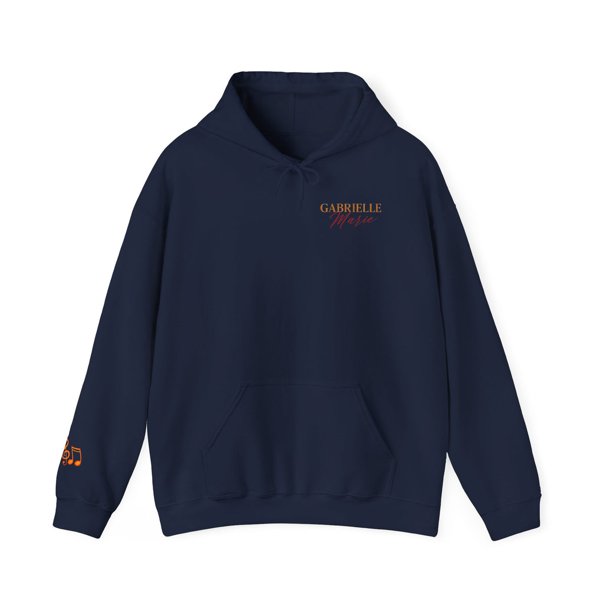 Gabrielle Marie 'Love & Fire' Hoodie — Vintage Floral Back Graphic